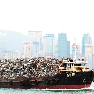 About three years ago, China announced that it would no longer take America's highly contaminated recycled waste.