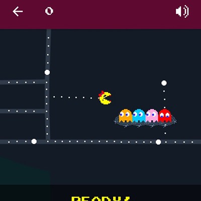 Ms. Spo-Pac-Man is here on Google Maps