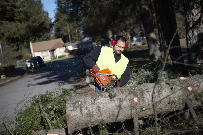 Scenes around Spokane during the Jan. 13, 2021 windstorm Spokane