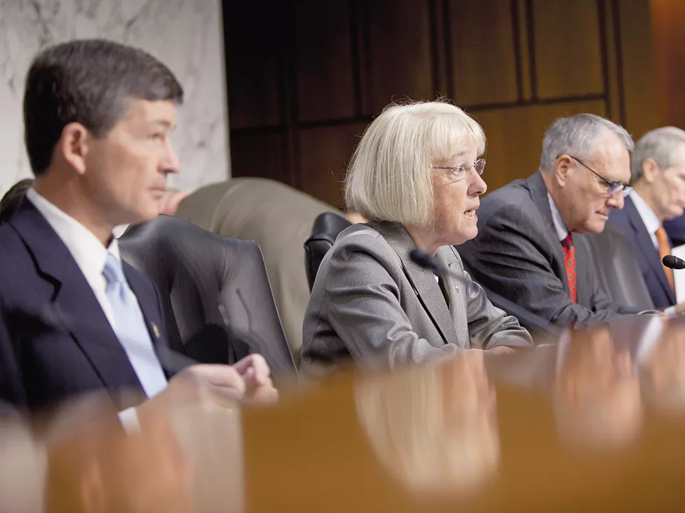 Washington Sen. Patty Murray speaks during a Joint Deficit Reduction Committee hearing. - ANDREW HARPER