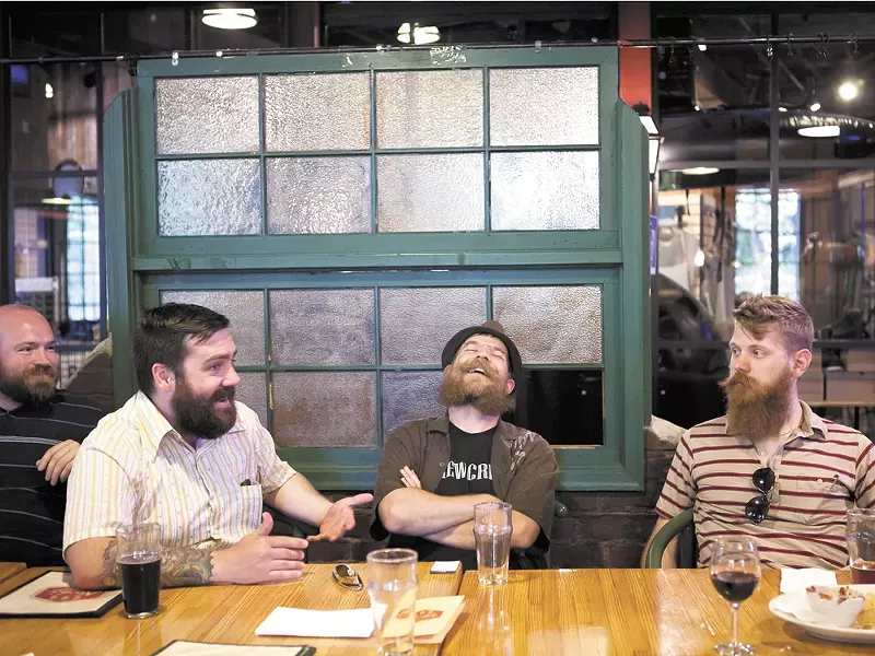 \"We need more beards in Spokane,\" says Eric Bandholz, who founded Spokane Beard and Moustache Club. - STEPHEN SCHLANGE