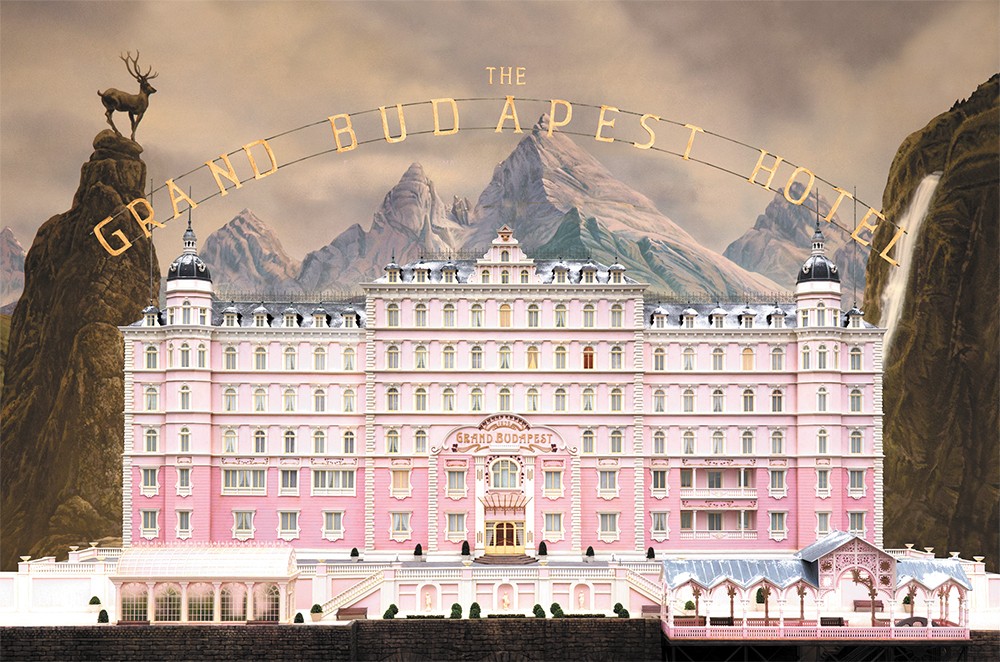 Wes Anderson gives us another visual treat with Grand Budapest Hotel.