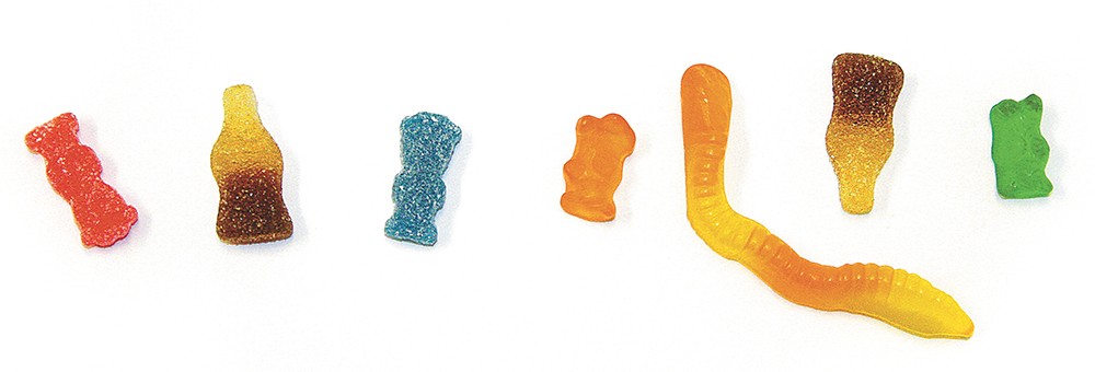 Which of these gummies are infused with THC? (The answer is at the end of the story.)