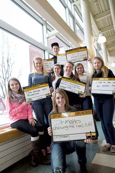 Back: Tyler Martel; middle, from left: Bella Carter, Natalie Jackson, Danielle Perry, Kylie Bryce, Michaela Lombard; sitting: Amelia Parent; and front: Haley Thompson