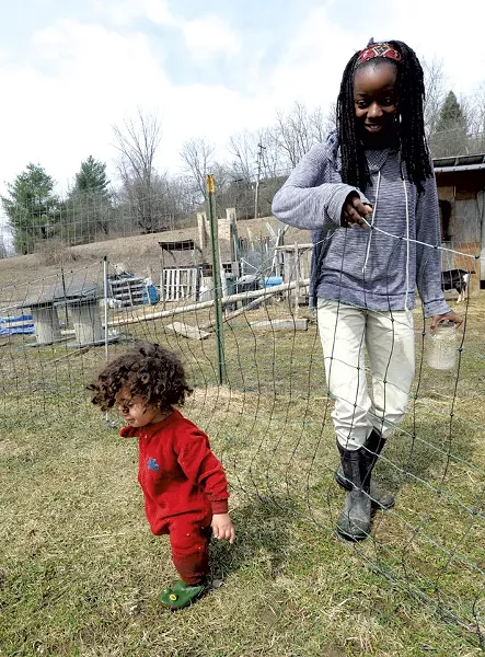 Marlena Tucker-Fishman with her son Ezrah - JEB WALLACE-BRODEUR