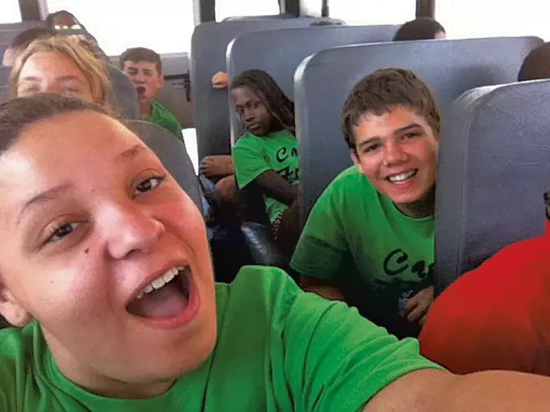 Rachel Mayer at camp in 2014 - COURTESY OF JUDY MAYER