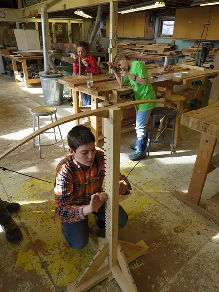 Raz Hansen works - on his bow - MATTHEW THORSEN