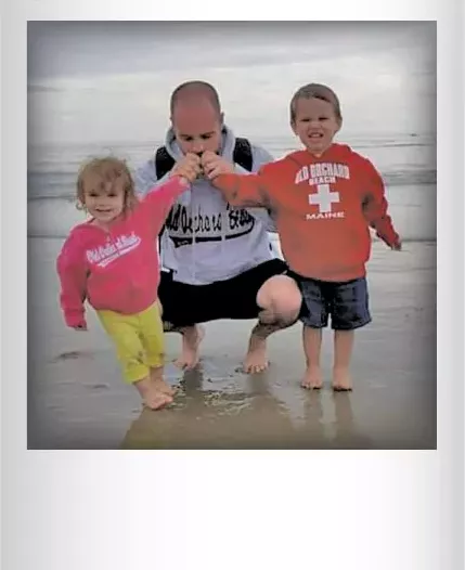 Kris Perkins with Kristopher Jr. and Katherine in 2014. Submitted by Melissa Perkins, South Burlington
