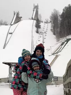 The Ticktin girls at the Olympic complex - JESSICA LARA TICKTIN