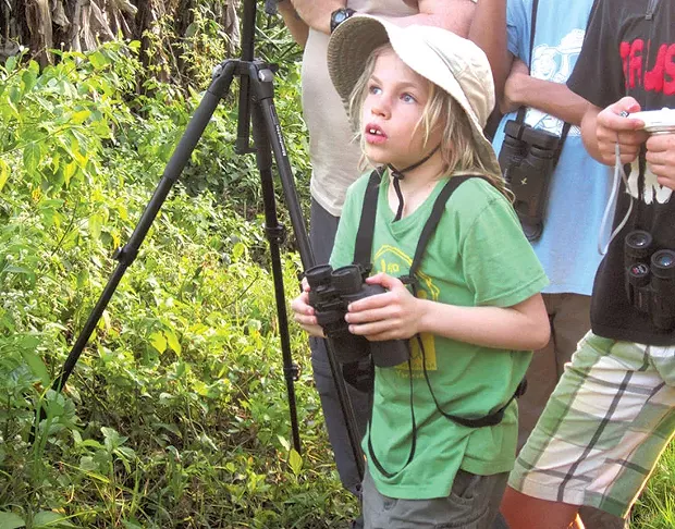 Isaac Wood-Lewis out bird-watching. - COURTESY OF VALERIE WOOD-LEWIS