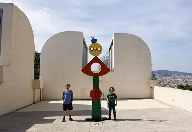 Damien and Amos at Joan Miró Fundació - CARIN LILLY