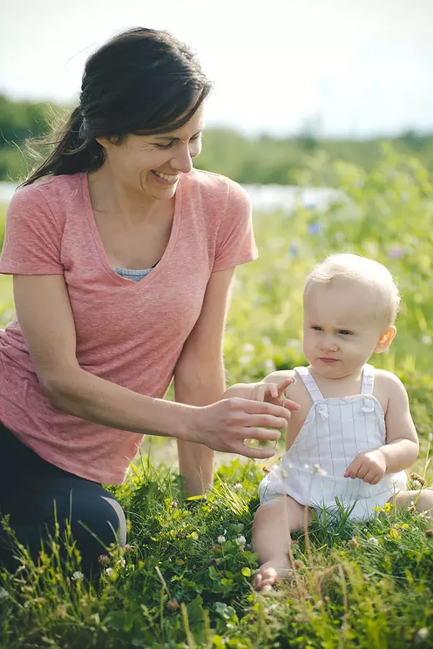 Jessica Sanford, 35: I love talking to him about his firsts on the farm. Like telling him, "This is the first time you're pruning the blueberry bushes with us! " If he does take over the farm he'll end up knowing it better than either of us, because it will be a lifelong process for him. - SAM SIMON