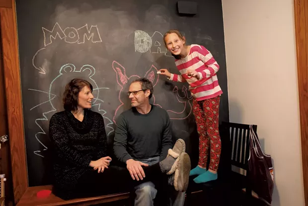 Mom: Erin Wertlieb, 44, program assistant, University of Vermont Department of Education. Dad: Mitch Wertlieb, 51, "Morning Edition" host, Vermont Public Radio. Daughter: Gretchen, 9. - MATTHEW THORSEN