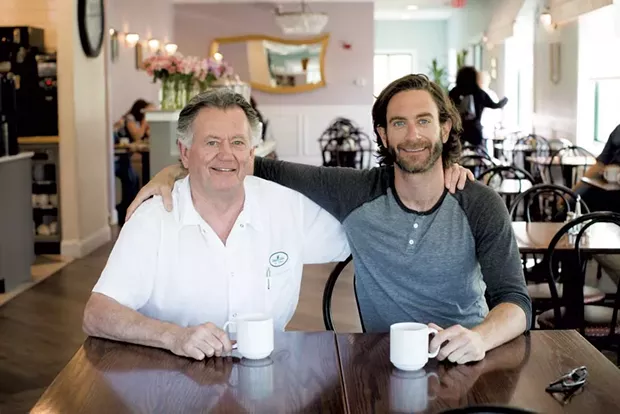 Chef Jozef Harrewyn with son Brent