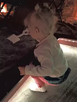 Virginia in the salt cave - KRISTEN RAVIN