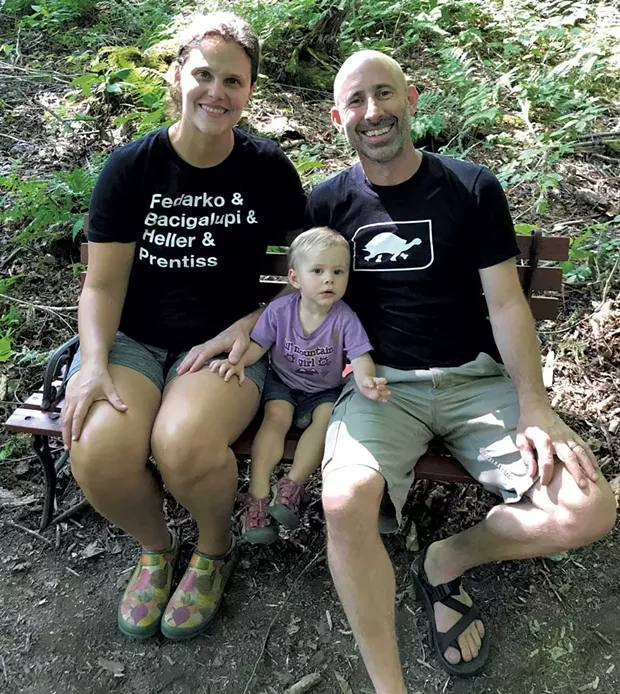 Sarah and Sean Prentiss with daughter Winter - BRETT STANCIU