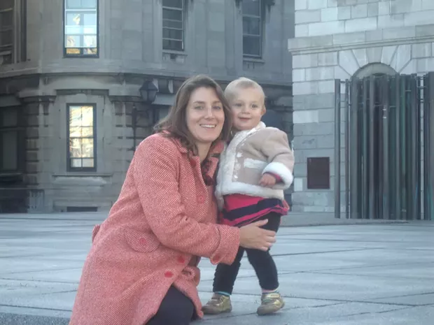 Alison and Mira in Montréal, 2008