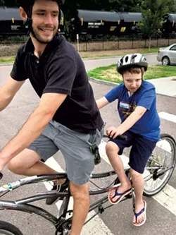 Tandem biking - COURTESY OF DEBBIE LAMDEN
