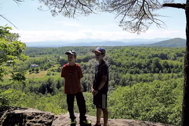 Taking a break at a ridgetop overlook - HEATHER FITZGERALD