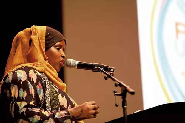 Parent speaker Ishno Ibrahim - COURTESY OF BURLINGTON SCHOOL DISTRICT