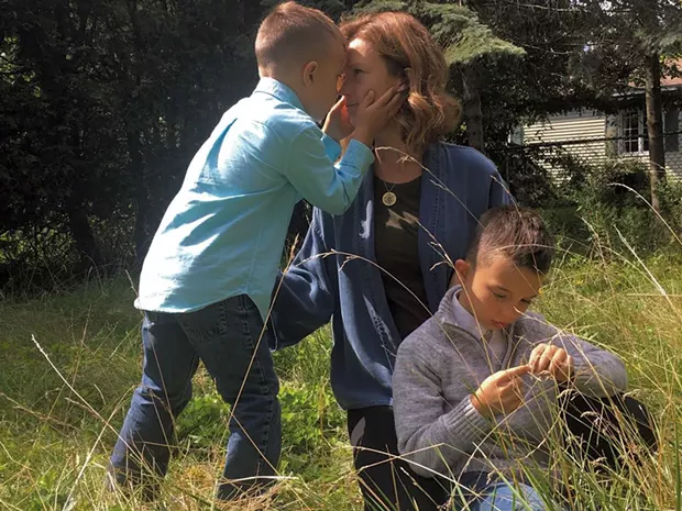 Alma Mujezinovic with her sons