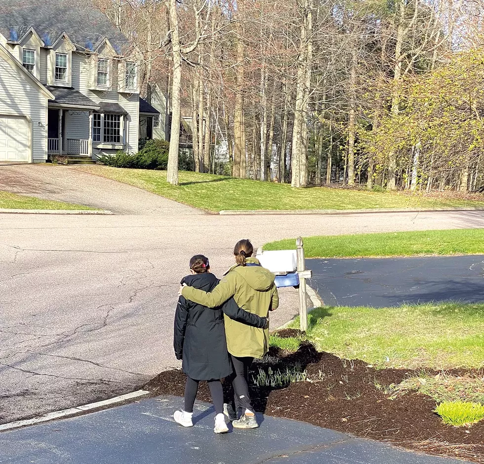 Alison and Mira heading out for their morning walk - COURTESY OF ALISON NOVAK