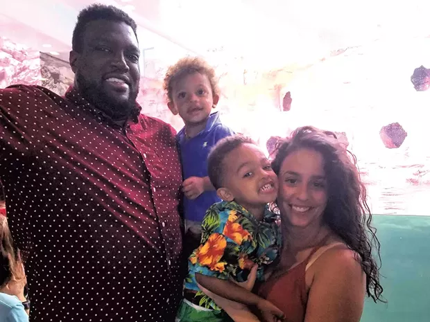 Marlon and his family - COURTESY OF MARLON FISHER