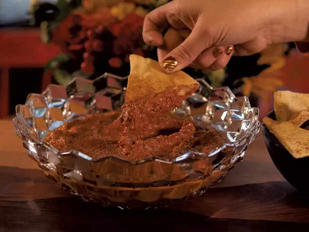 Muhammara and Pita Chips - ANDY BRUMBAUGH