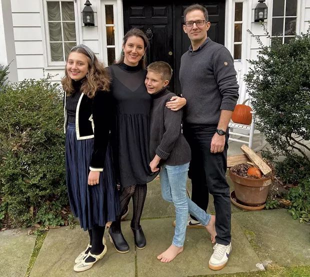 Alison and her family on Thanksgiving in 2019 - COURTESY ALISON NOVAK