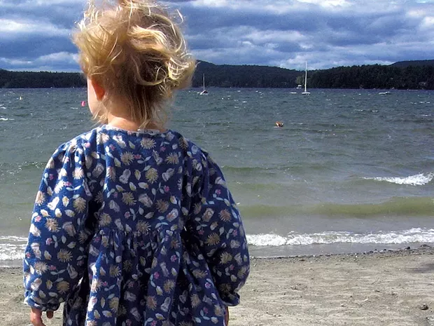 A young Gabriela at Lake Caspian - BRETT ANN STANCIU