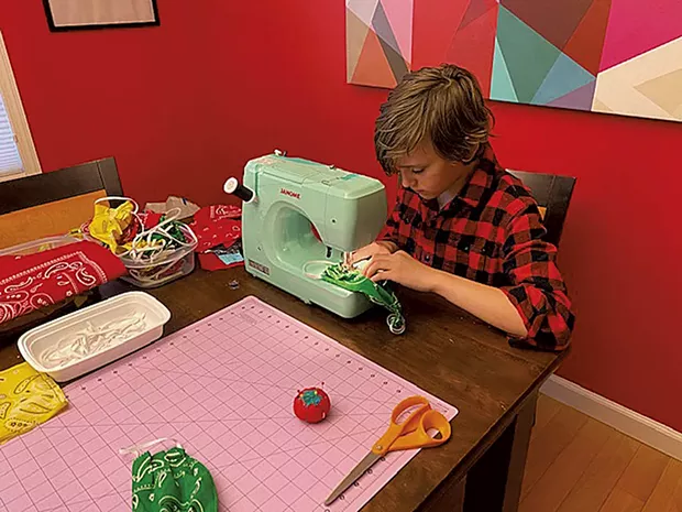 Orion sewing bandanna masks