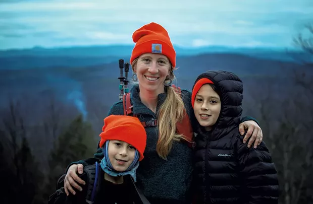 Allison Korn of Brattleboro with her children - COURTESY OF ALLISON KORN
