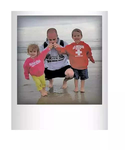 Kris Perkins with Kristopher Jr. and Katherine in 2014. Submitted by Melissa Perkins, South Burlington
