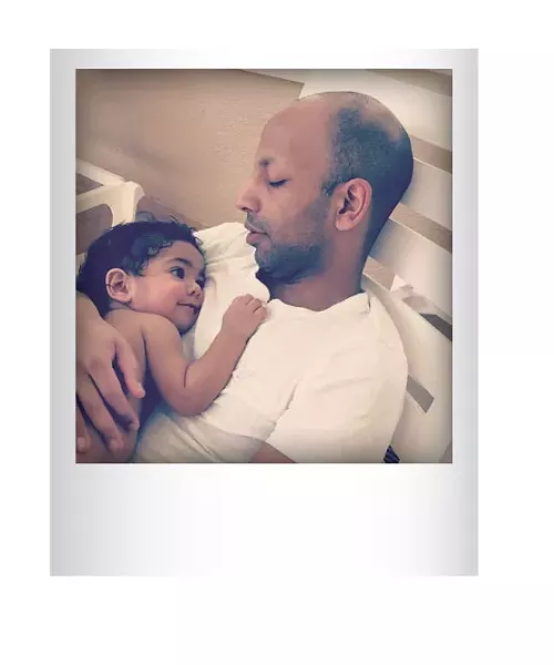 Preeth Sundaran and Kaelen in April. Submitted by Yvonne Sundaran, South Burlington