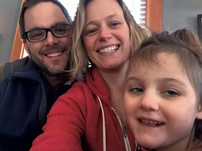 Left to right: Ben Johnson, Katrina Sliwka and their daughter Delaney - COURTESY OF BEN JOHNSON & KATRINA SLIWKA