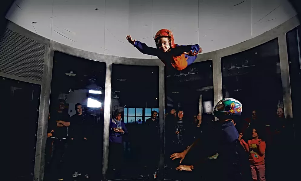 Indoor skydiving at SkyVenture Montréal - LAURA SORKIN