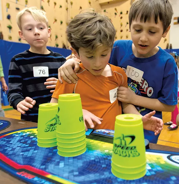 Second graders Caleb Brookens, Reuben Lodish and Nolan Beckert (left to right) - SHEM ROOSE