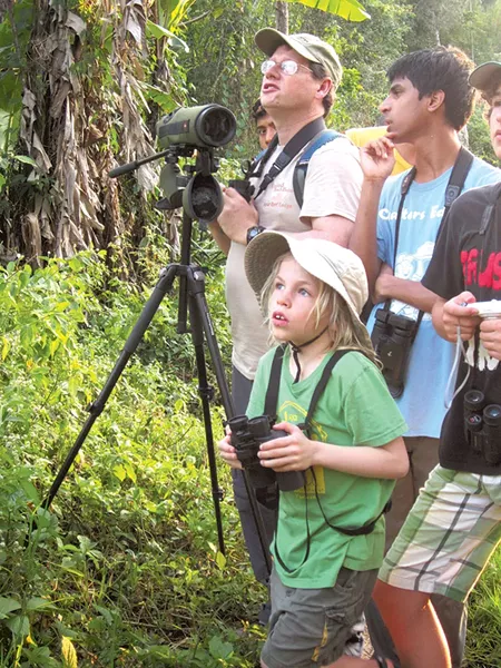 Isaac Wood-Lewis out bird-watching. - COURTESY OF VALERIE WOOD-LEWIS