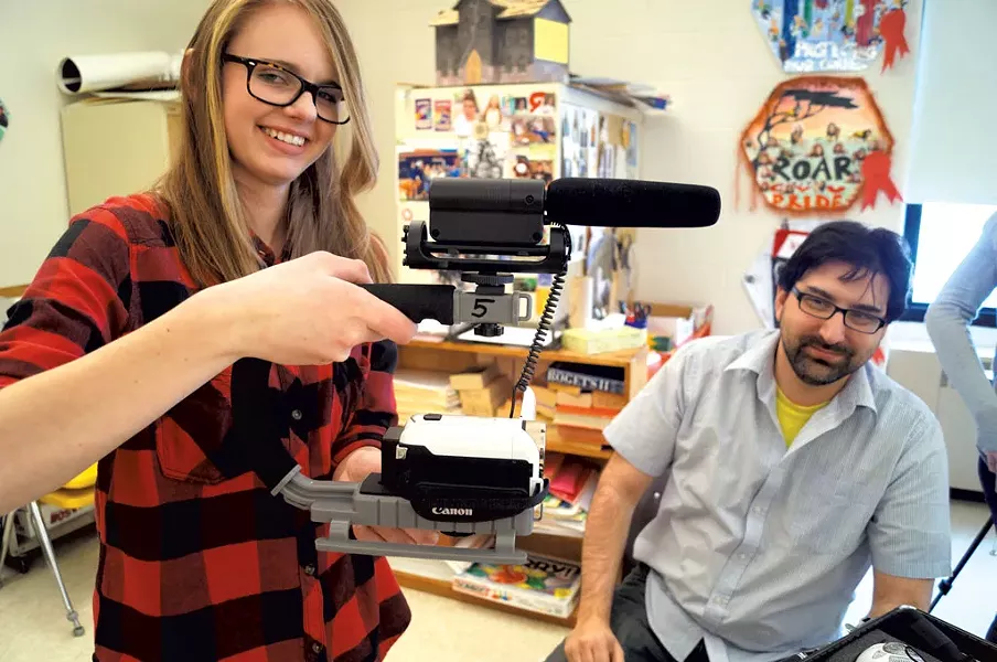 What's the Story? participant Catriona Cribb with mentor Nate Archambault in 2015