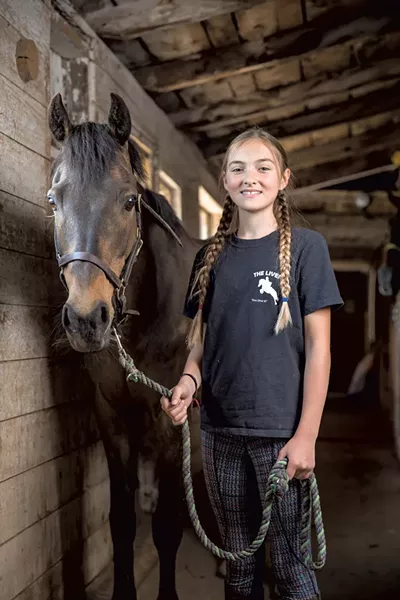 Neika Haire with Skippy - OLIVER PARINI