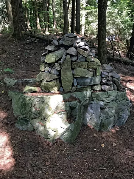 A "mega cairn" on the trail - COURTESY OF KRISTEN RAVIN