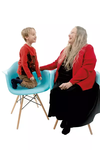 Leo, 6, Essex, and Kitty, 67, East Montpelier - SAM SIMON