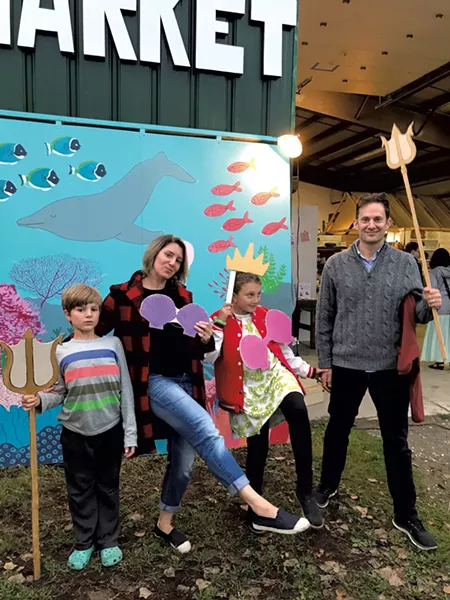 The Novak family gets theatrical at last year's South End Art Hop - COURTESY OF ALISON NOVAK