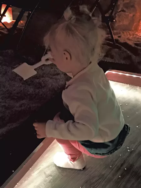 Virginia in the salt cave - KRISTEN RAVIN