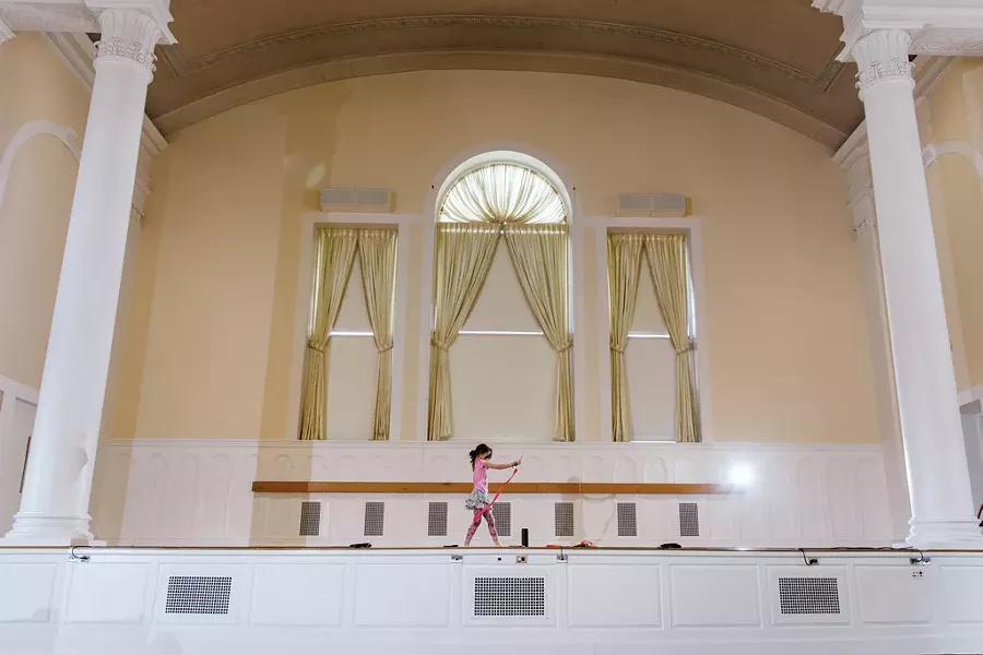 Lily Hicks dances in Ira Allen Chapel - SAM SIMON