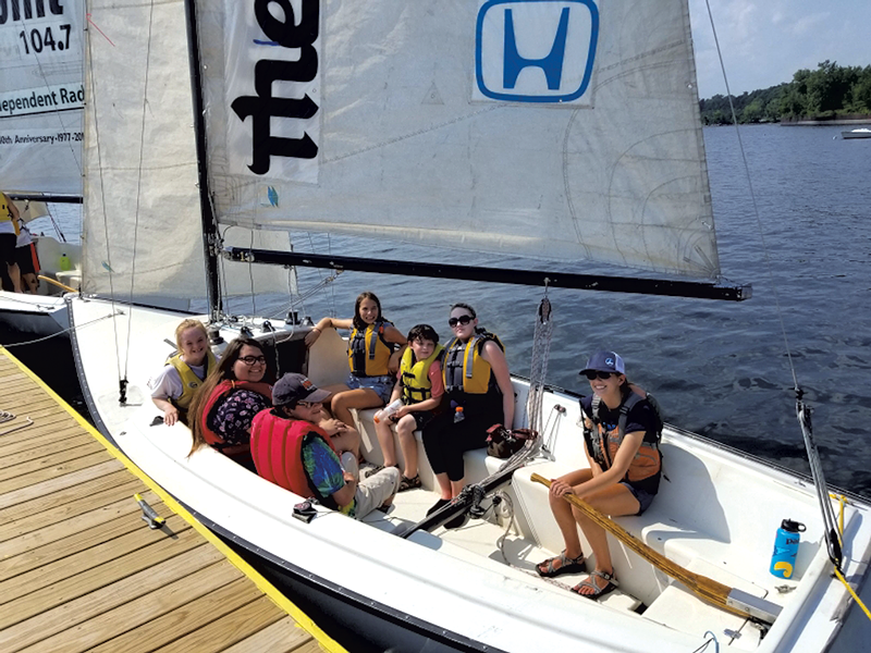 Boating at the Community Sailing Center - with Vermont Adaptive Ski & Sports - COURTESY OF DEBBIE LAMDEN