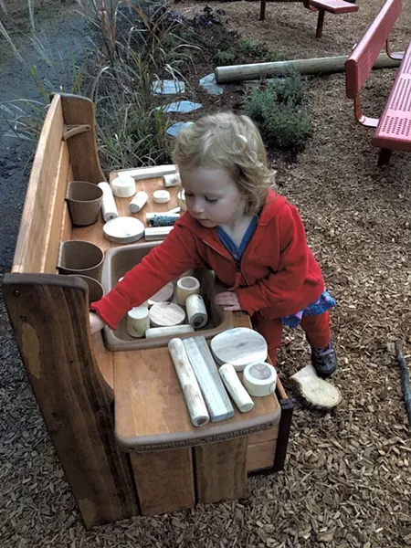The mud kitchen - COURTESY OF BONNIE KIRN DONAHUE