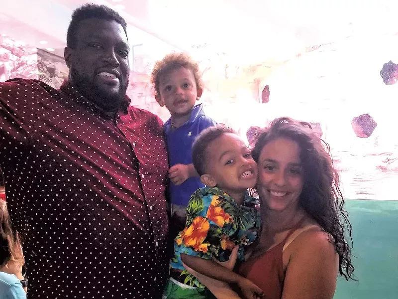 Marlon and his family - COURTESY OF MARLON FISHER