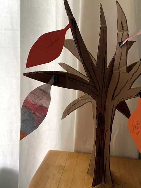 The gratitude tree - COURTESY OF MEREDITH BAY-TYACK