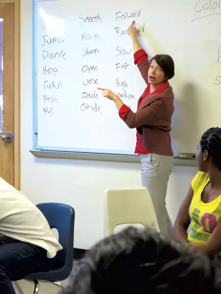 Winfield introduces vocabulary words - MATTHEW THORSEN
